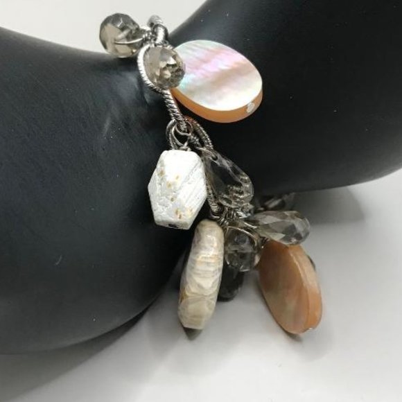 White House Black Market Silver-Tone Charm Bracelet - Picture 3 of 7